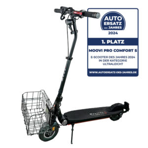 Moovi E-Scooter mit Shopping Korb